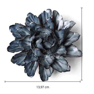 Keramiek Wandbloem Navy Sorbet Peony - afbeelding 4