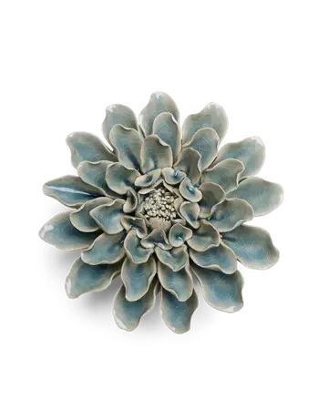 Keramiek Wandbloem Poeder Blauwe Aphrodite Dahlia - afbeelding 1