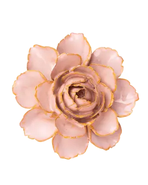 Keramiek Wandbloem Rose Pink Camellia