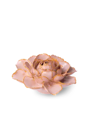 Keramiek Wandbloem Rose Pink Camellia zijkant