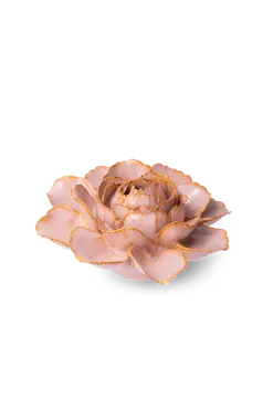 Keramiek Wandbloem Rose Pink Camellia zijkant