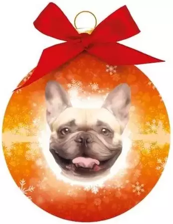 Kerstbal franse bulldog