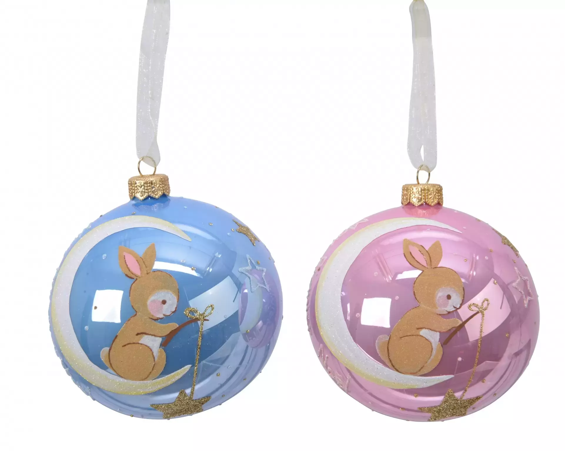 Kerstbal glas | d10cm | baby assorti