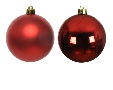 Kerstballen glas 2.5cm 24st kerstrood - afbeelding 2