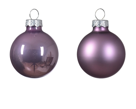 Kerstbalmix glas 3.5cm  lila 16st - afbeelding 2