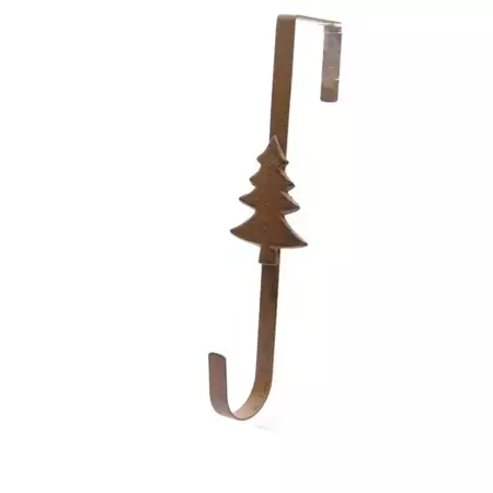 Kerstboom Deurhanger Krans Bruin