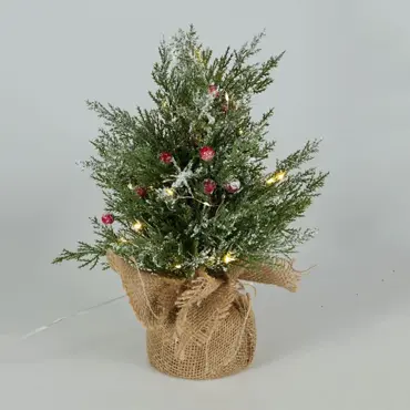 KERSTBOOM M LED 20X33CM SNEEUW