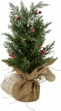 KERSTBOOM M LED 23X40CM SNEEUW