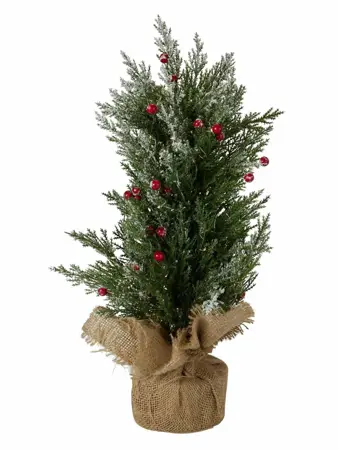 KERSTBOOM M LED 30X50CM SNEEUW