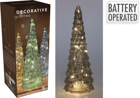 Kerstboom met led verlicht | 24 centimeter | groen