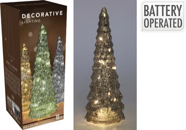Kerstboom met led verlicht | 24 centimeter | groen