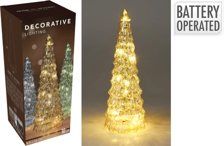 Kerstboom met led verlichting | 24 centimeter | amber