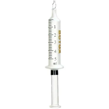 Kersten Ornament Injectiespuit Botox glas wit 16.4cm - afbeelding 1
