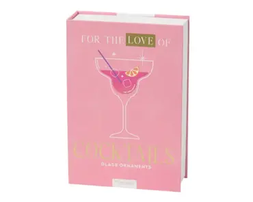 Kersthangers glas cocktailset figuur 4.8x10.5cm 3st - afbeelding 2