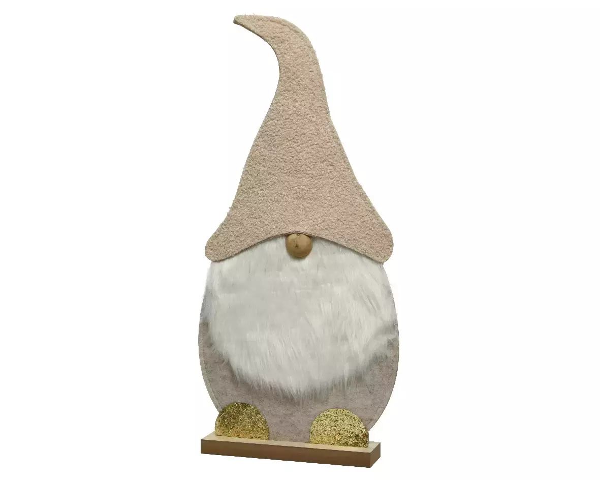 Kerstkabouter 2x29.5x62cm Beige