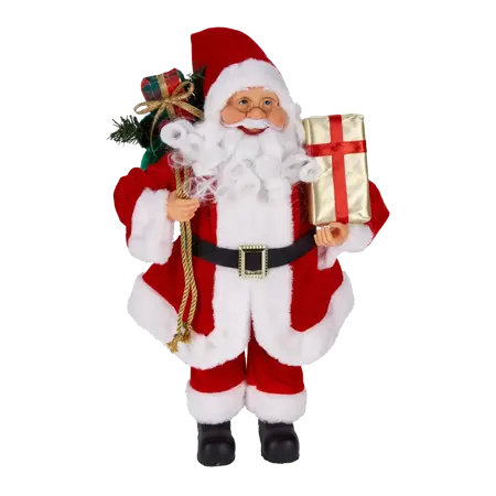 KERSTMAN STAAND 40CM RED