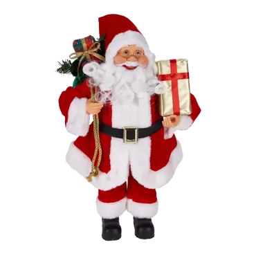 KERSTMAN STAAND 40CM RED