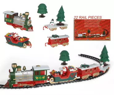 Kersttrein set 22 delig  | 236cm