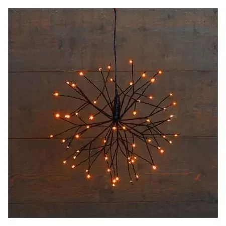 Kerstverlichting Les Ster Flash 30cm 63 lampjes - klassiek wit