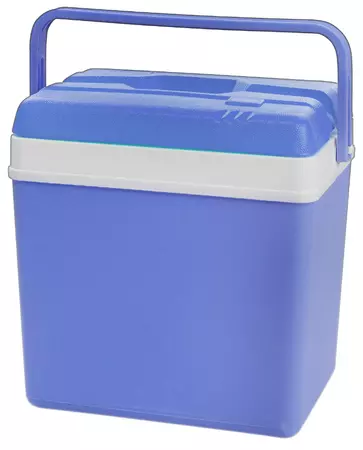 KOELBOX 24 LITER BLAUW WIT