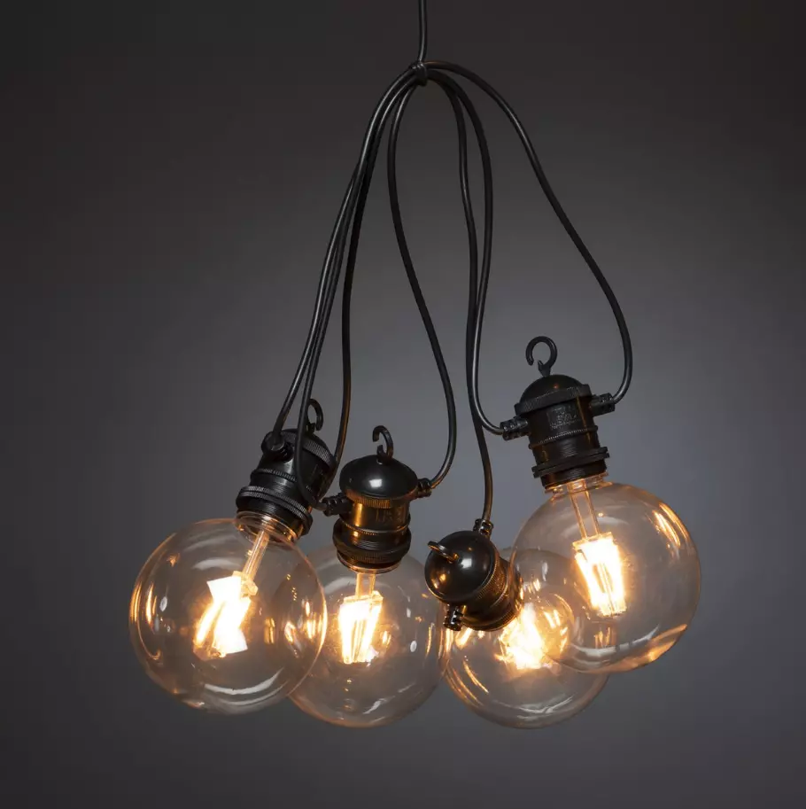 vragen Op het randje hulp in de huishouding Konstsmide Party retro lichtsnoer 10 lampen warm wit - Top Tuincentrum