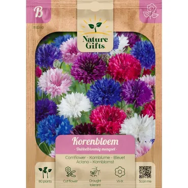 Korenbloem dubbelbloemig mengsl per 80st - afbeelding 1