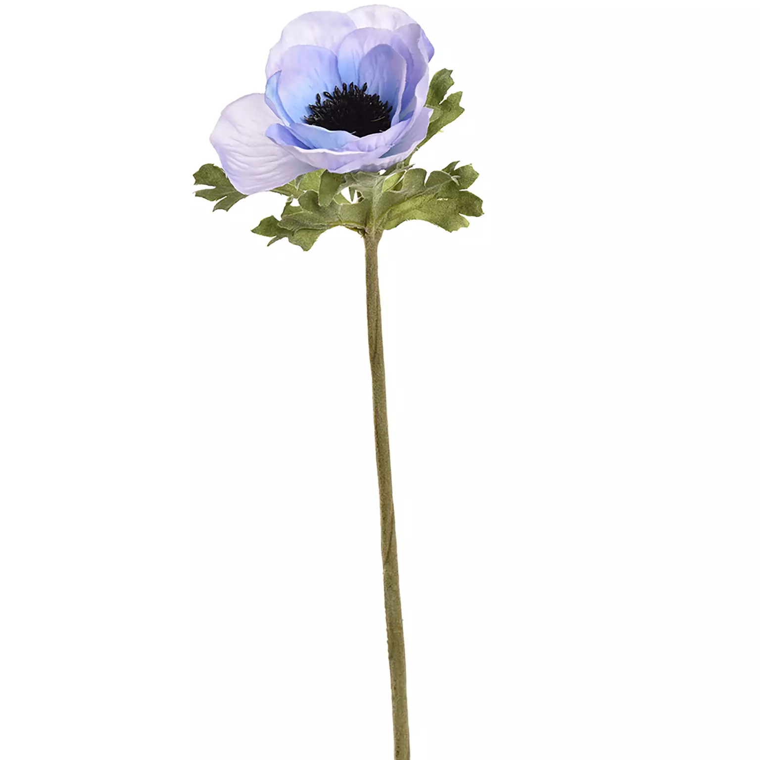 Kunstbloem Anemoon 40cm - blauw