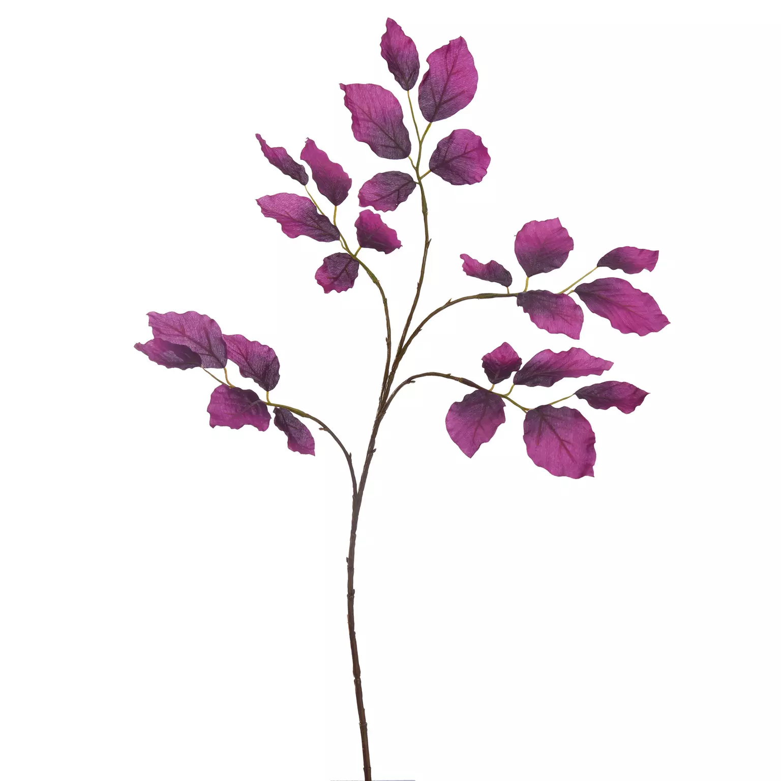 Kunstbloem Blad Leaf 66cm - Paars