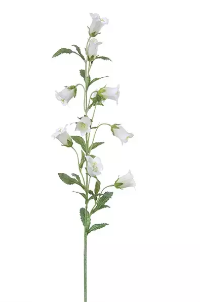 Kunstbloem Campanula 85cm -Wit