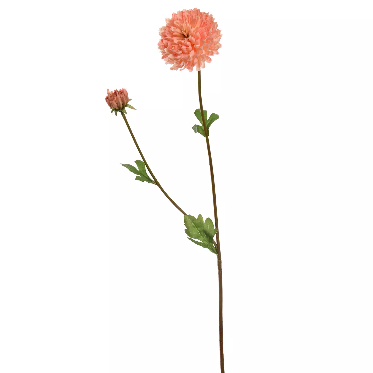 Kunstbloem Chrysantsteel 63cm - perzik