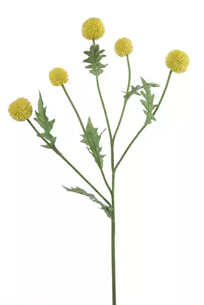 Kunstbloem Disteltak - Geel