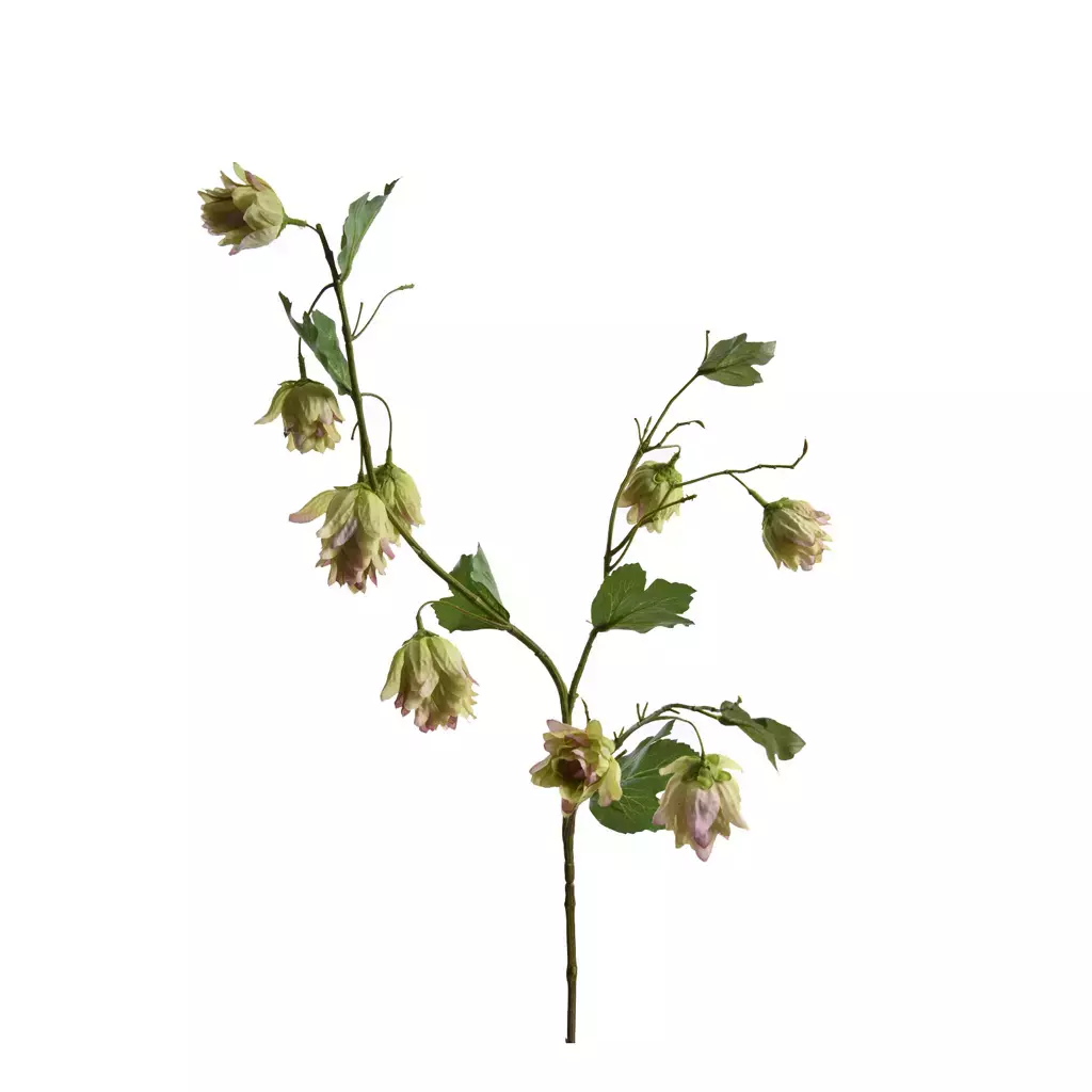 Kunstbloem Hop 77cm - Roze