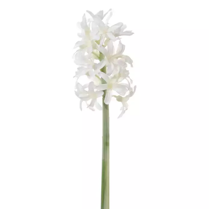 Kunstbloem Hyacinth 27cm - Wit
