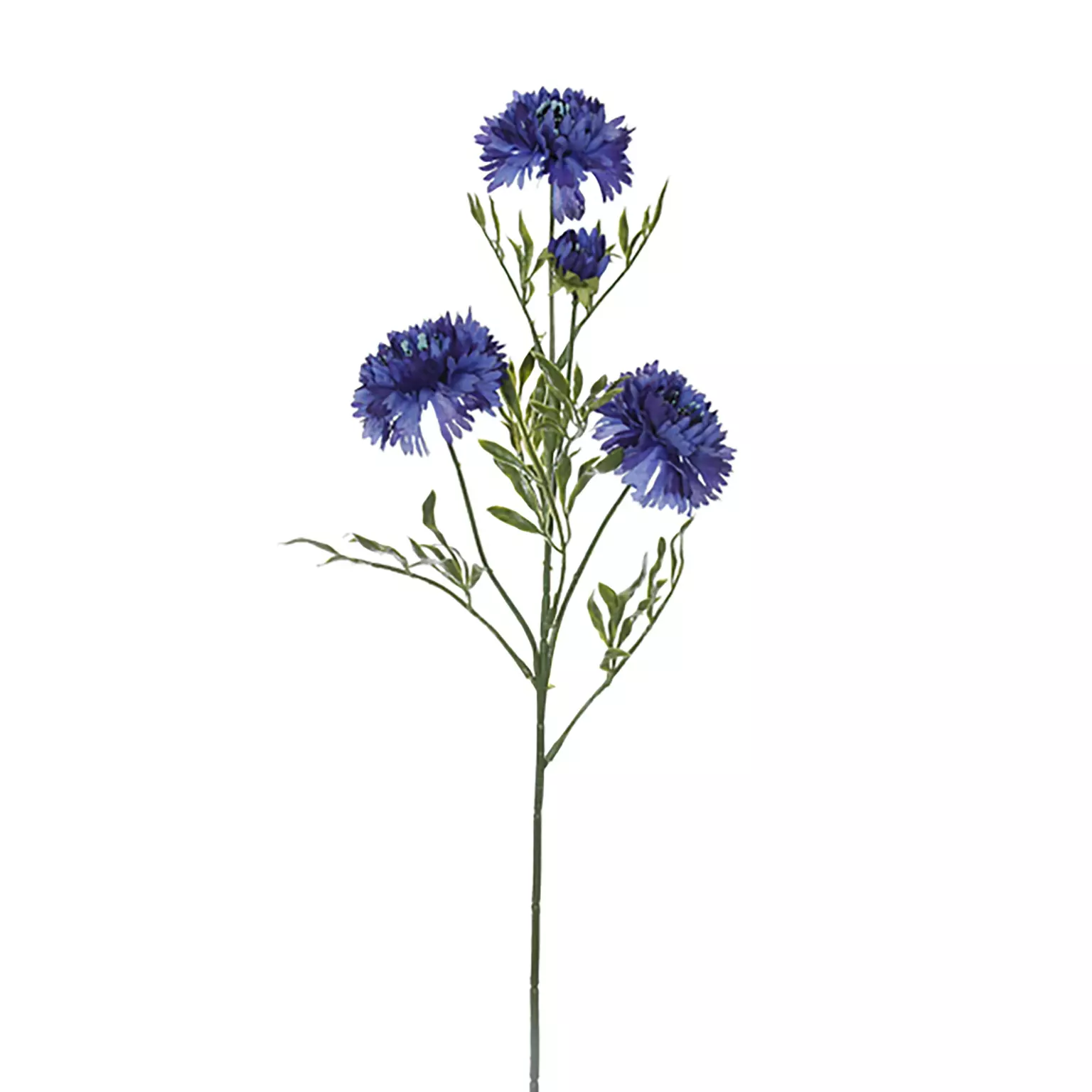 Kunstbloem Korenbloemsteel 64cm - blauw