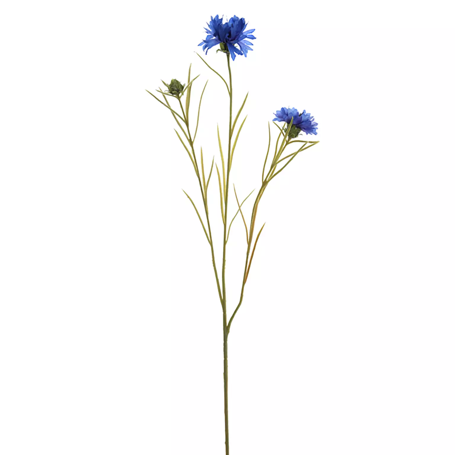 Kunstbloem Korenbloemsteel 72cm - blauw