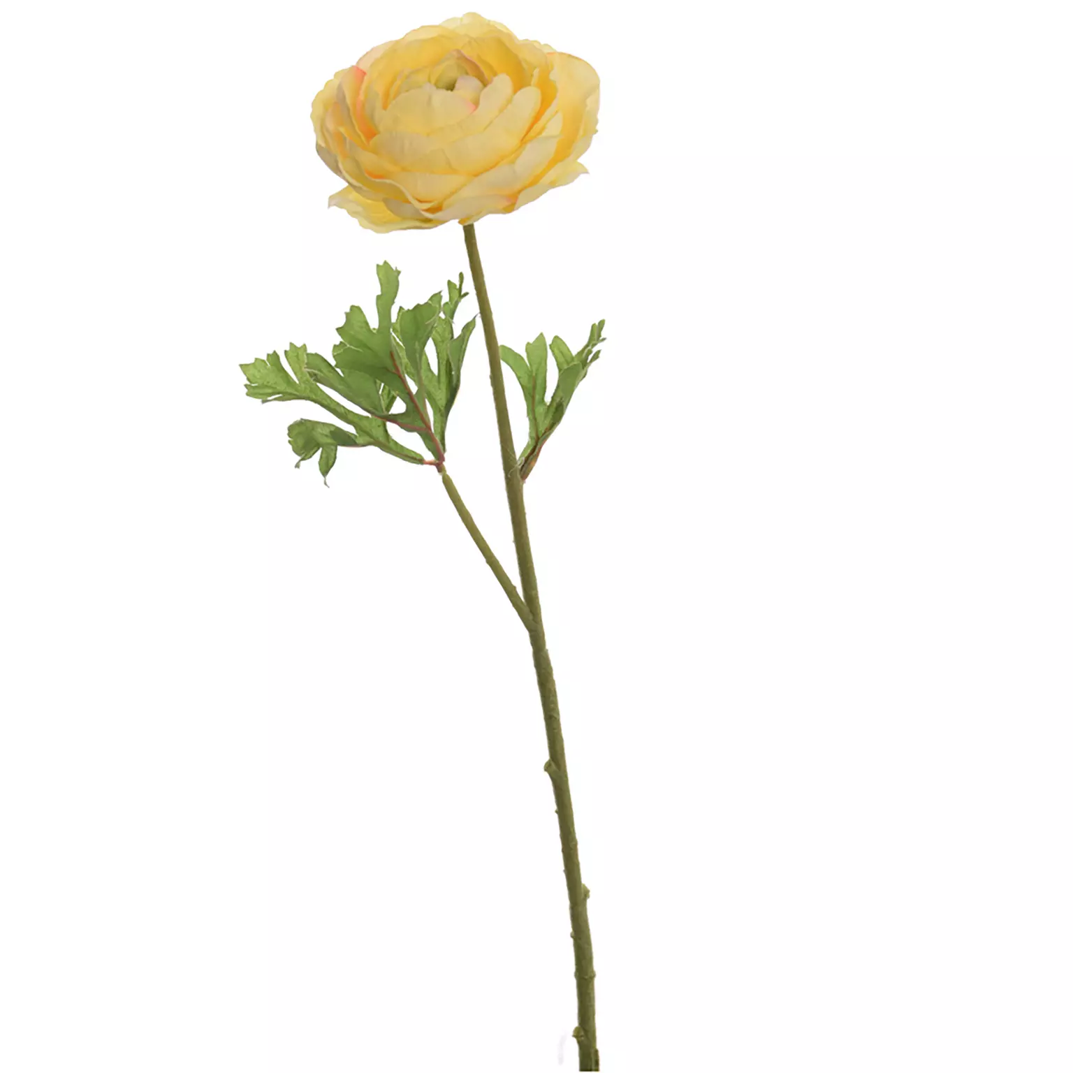 Kunstbloem Ranonkelsteel 56cm - geel