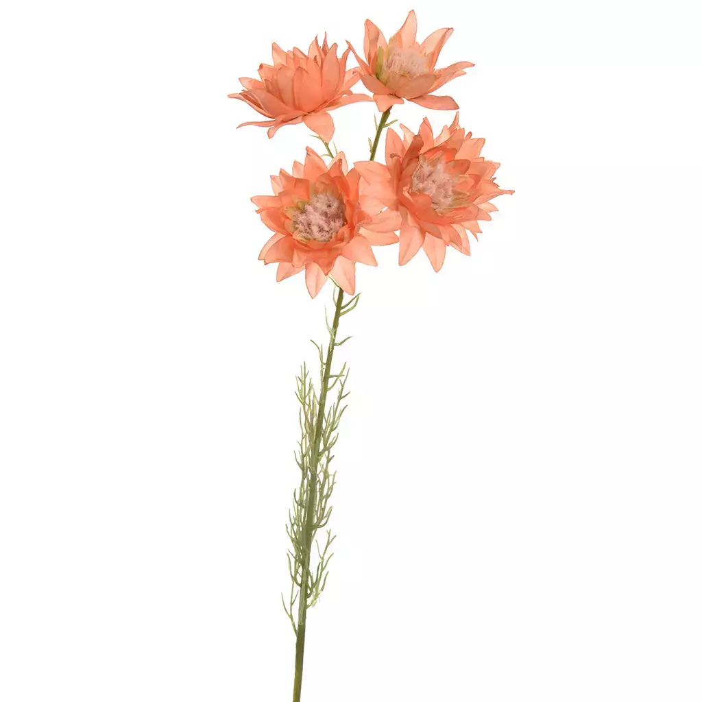 Kunstbloem Serruria 64cm - Oranje