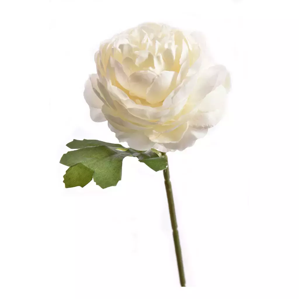 Kunstbloem Small Pioenroos 30cm - Creme
