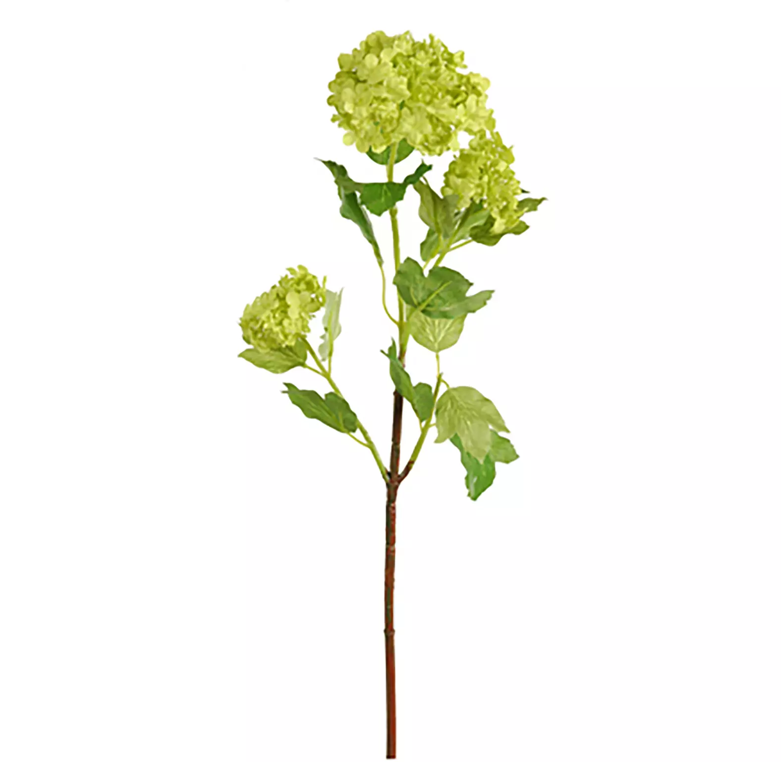 Kunstbloem Sneeuwbaltak x3 50cm - groen