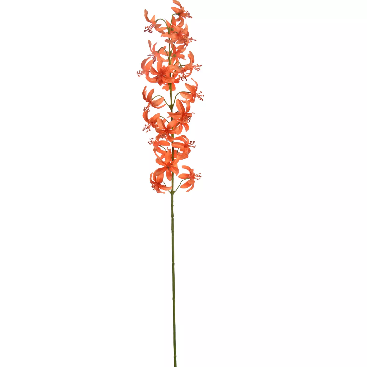 Kunstbloem Stamleliesteel 105cm - oranje