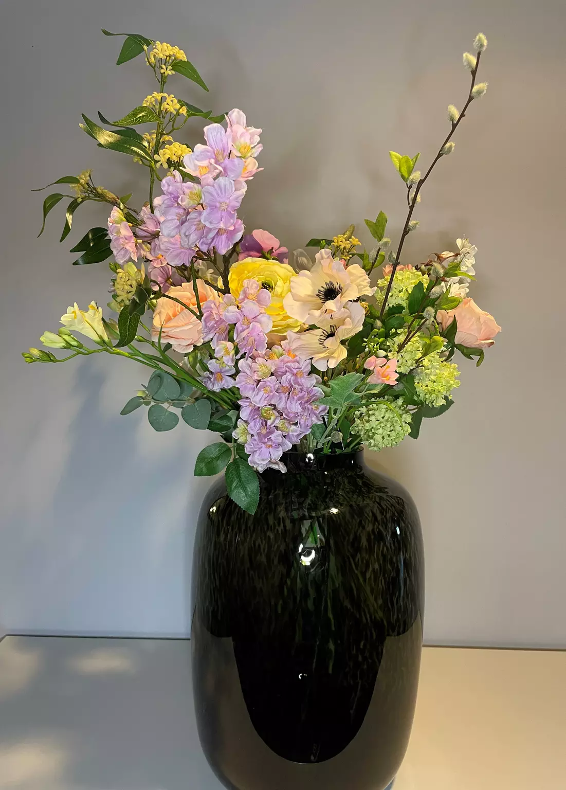 Kunstbloemen abonnement extra large - Cheetah Zwart