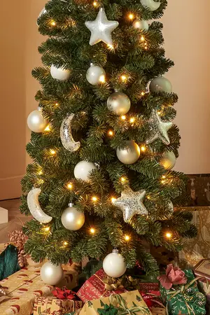 Kunstkerstboom Charlton pilar d56 x h215cm groen - afbeelding 3