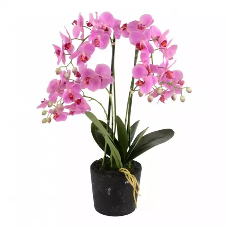 Kunstplant orchidee roze - 5 tak h68cm