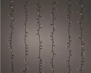 Ledcascade cluster | 480 LED | 200 centimeter | zwart/soft gold - afbeelding 1