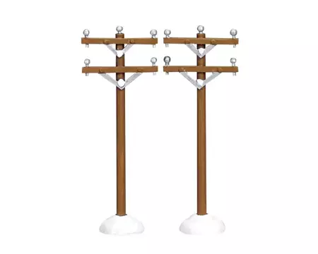Lemax Telephone poles - Set of 2