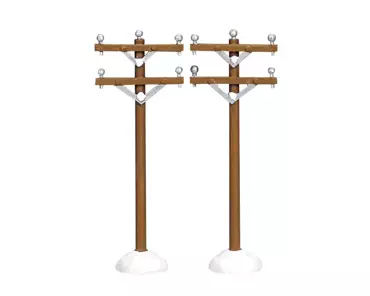 Lemax Telephone poles - Set of 2
