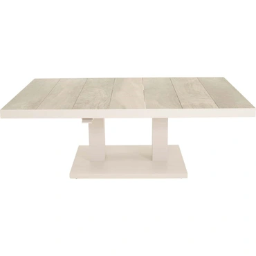 Lesli Living Loungetafel verstelbaar Prato Crema 140x85cm - afbeelding 3