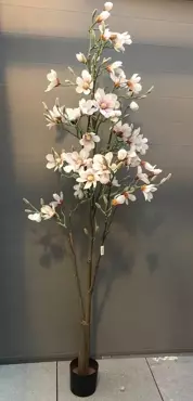 Kunstplant Magnolia boom h200cm - afbeelding 2
