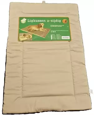 Ligkussen cozy duo beige/zwart