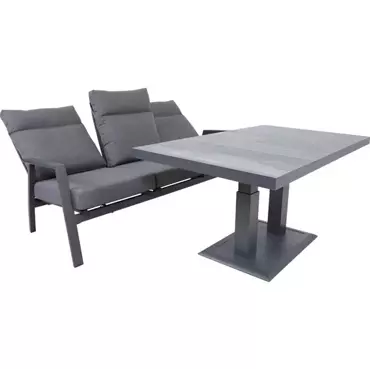 Loungebank Ohio 3-zitsbank met tafel bewegend